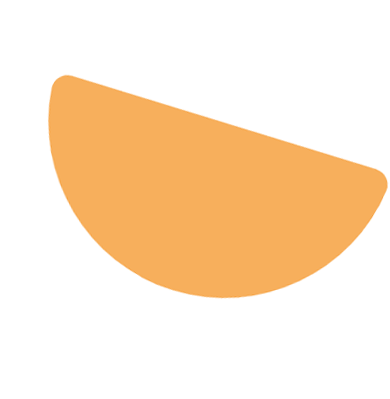 An orange shape