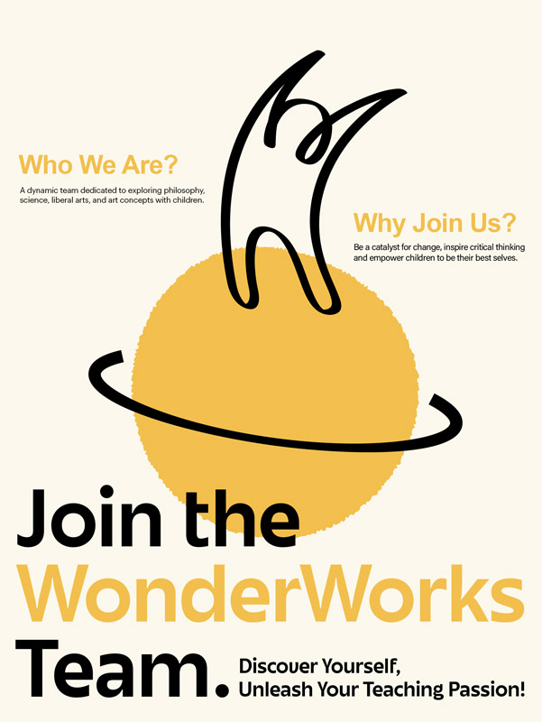 WonderWorks Job Poster in yellow color